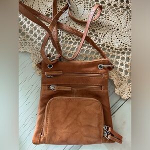 CROSSBODY LEATHER PURSE / new condition